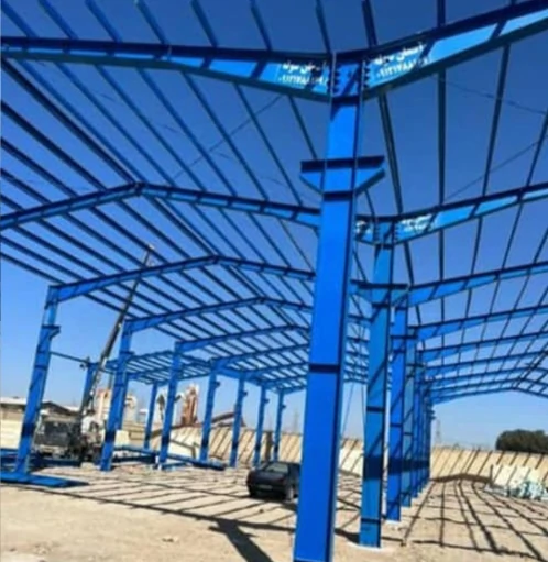 اسکلت فلزی در حال اجرا سافکو کرمان